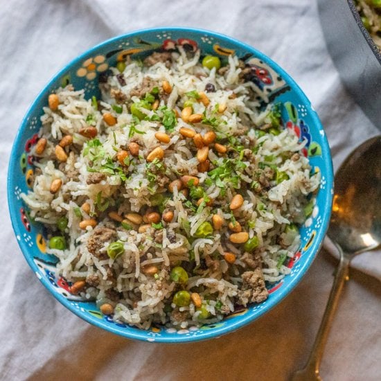 Hashweh – Ground Beef and Rice