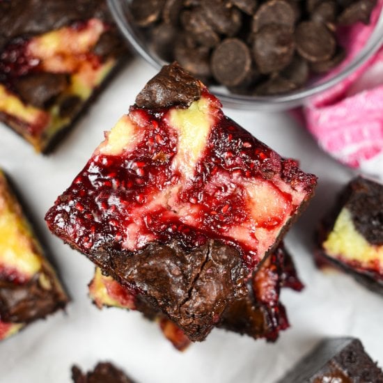 Raspberry Cheesecake Brownies