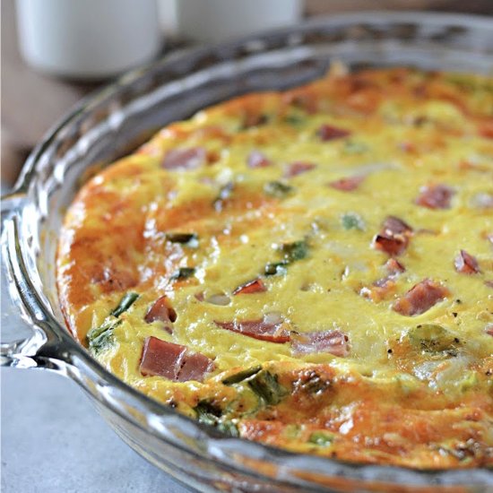 Keto Ham and Cheese Quiche