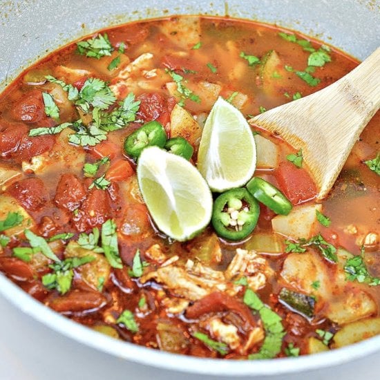 Low-Carb Chicken Caldo De Pollo