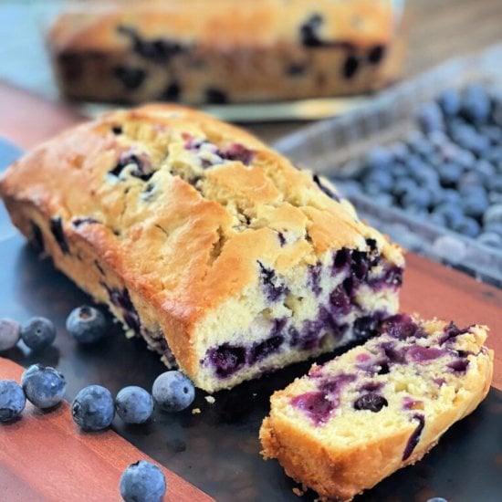 Blueberry Cream Cheese Bread