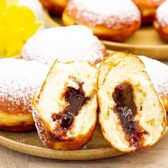 Donuts with Plum Jam