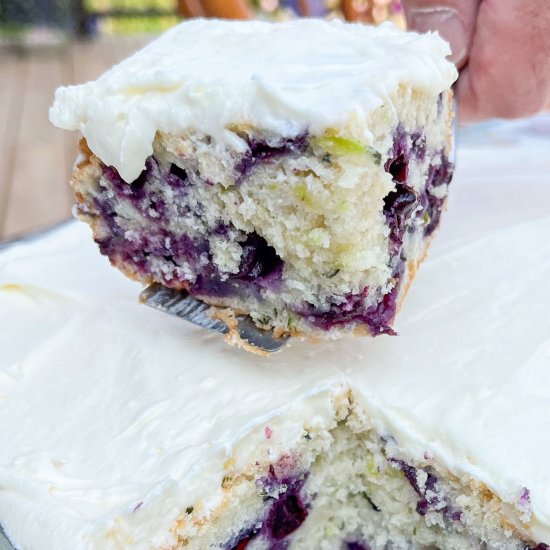 Blueberry Zucchini Cake