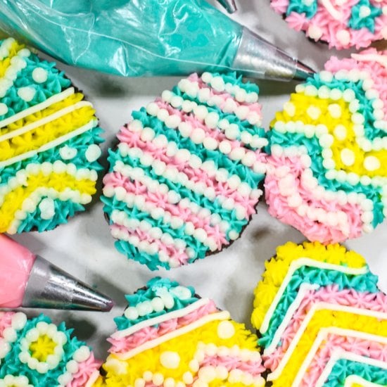 Buttercream Easter Egg Brownies
