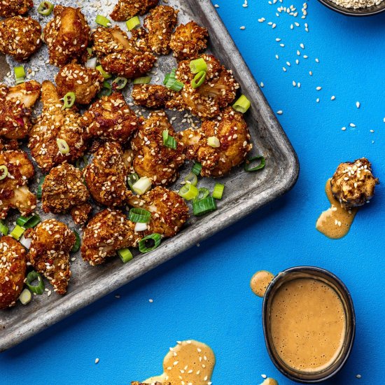 Baked Thai Chili Cauliflower Bites