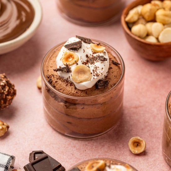 Nutella Mousse (No Bake Dessert)