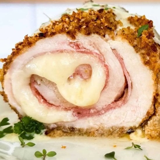 Chicken Cordon Bleu Roll Ups