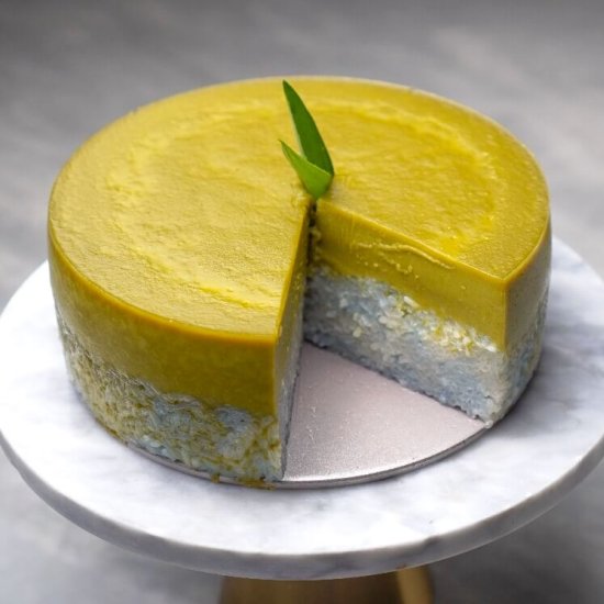 Kuih Seri Muka (Pandan Rice Cake)