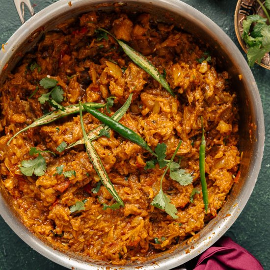 Roasted aubergine Curry