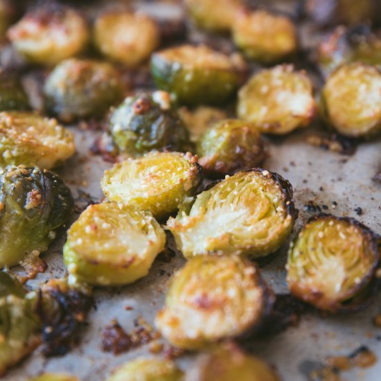 Parmesan Roasted Brussels Sprouts