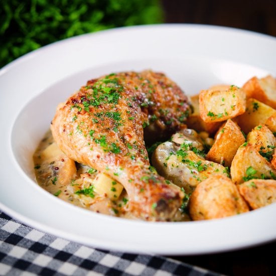 Creamy Somerset Chicken with Cider