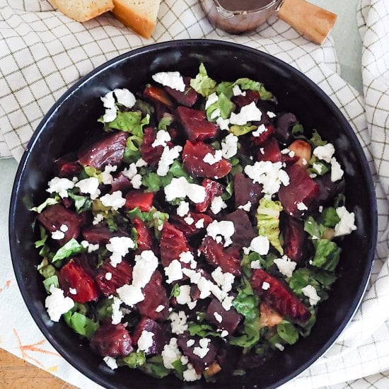 Garlic Roasted Beetroot with Feta