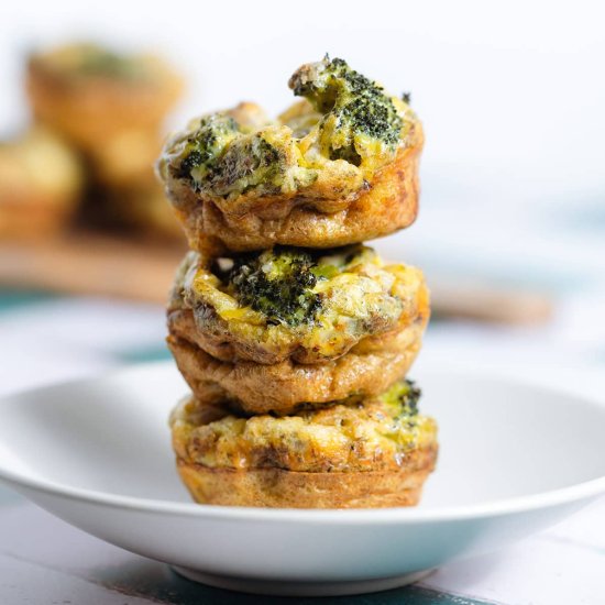 Cheddar Broccoli Egg Muffins