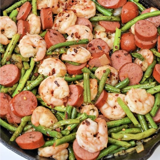 Honey Garlic Shrimp & Sausage