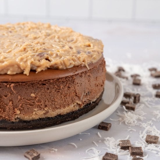 German Chocolate Cheesecake