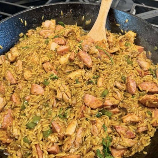 Orzo Cajun Jambalaya