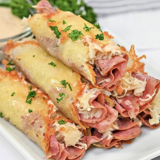 Keto Reuben Roll-Ups