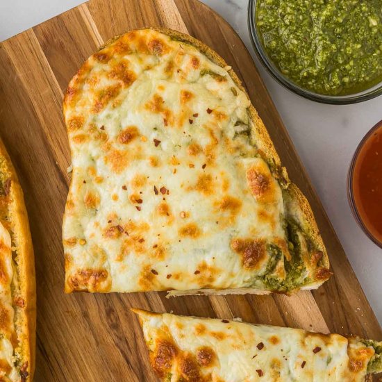 Pesto Garlic Bread