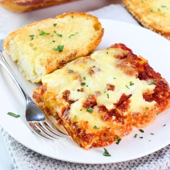 lasagna with béchamel sauce