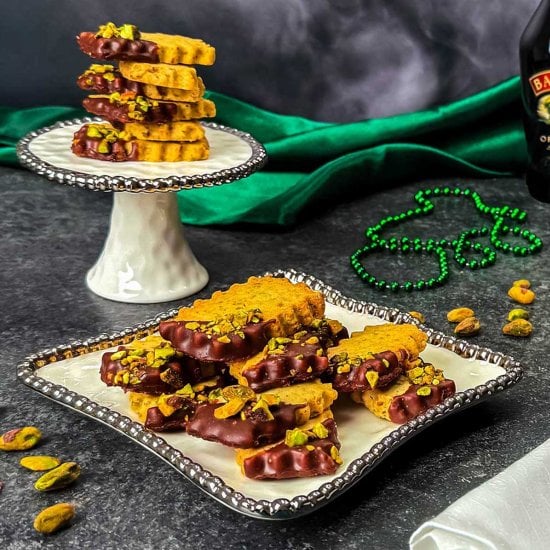 Baileys Pistachio Shortbread