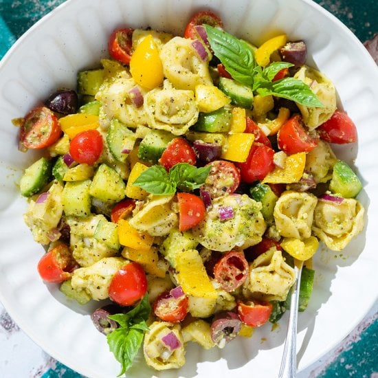 Pesto Tortellini Salad