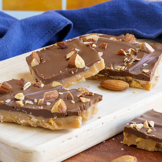 English Toffee with Almonds