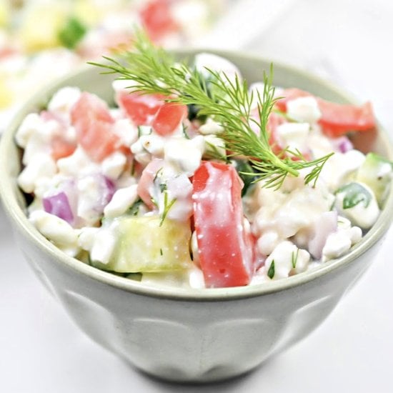 Low Carb Cottage Cheese Salad