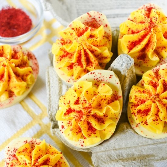 White Chocolate Deviled Eggs