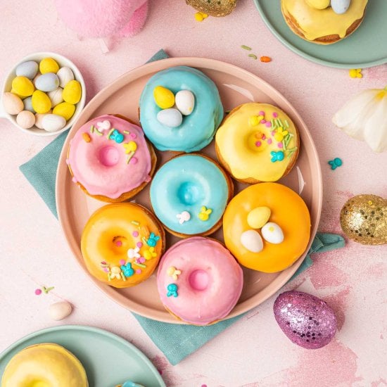 Home Easter Donuts with Mini Eggs