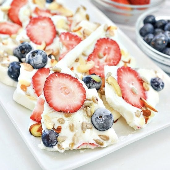 Keto Frozen Yogurt Bark