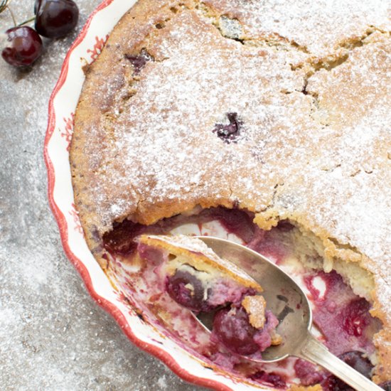 Vegan Cherry Clafoutis