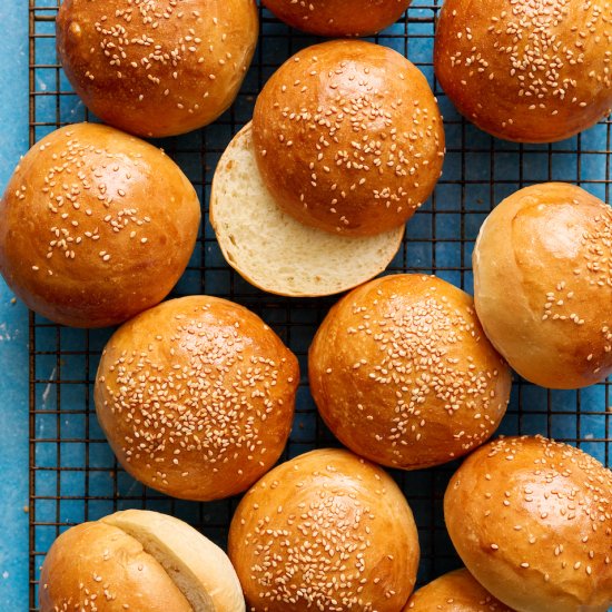 Sourdough Discard Burger Buns