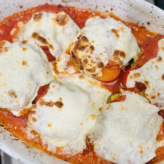 Cheesy Stuffed Peppers with Beef