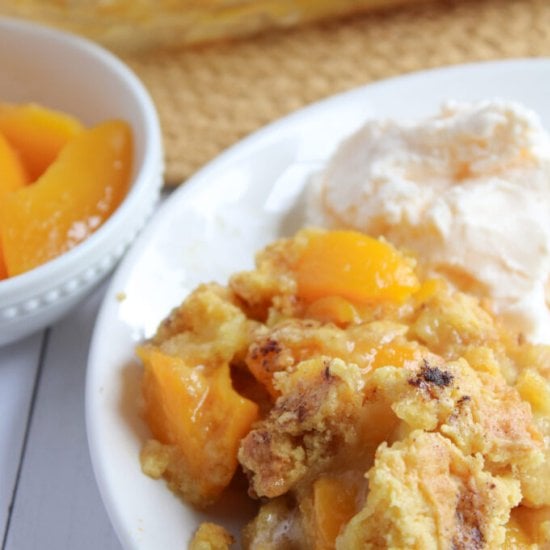Peach Cobbler Dump Cake