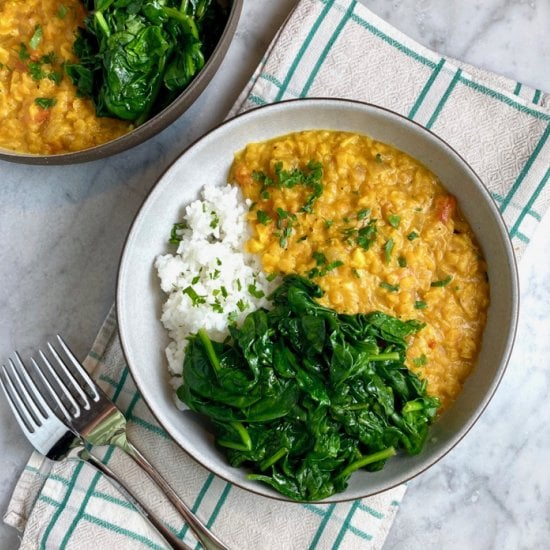 Malagasy Coconut Lentils