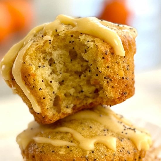 Glazed Orange Poppy Seed Muffins