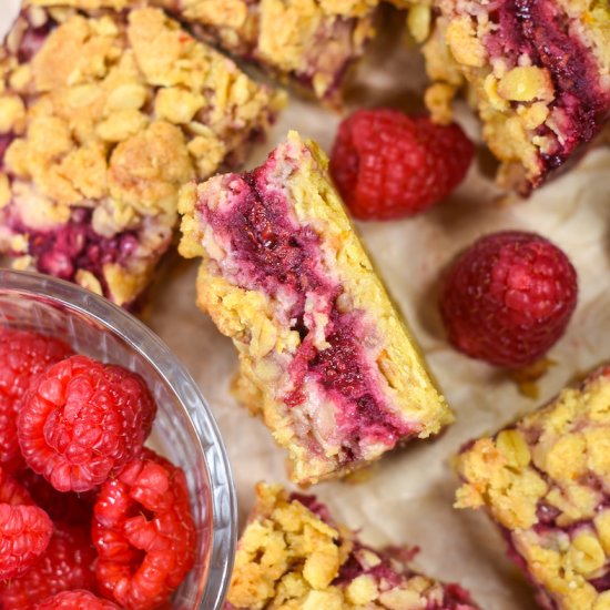 Raspberry Crumble Bars