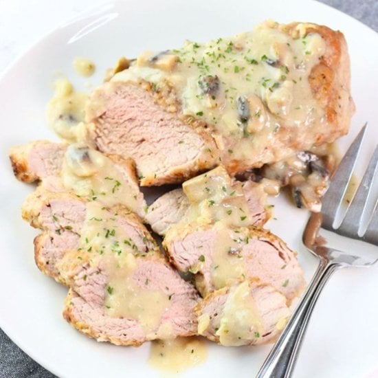 pork tenderloin with mushroom sauce