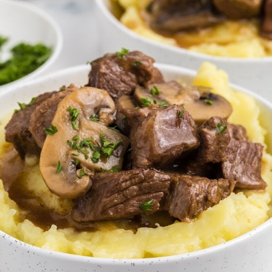 Slow Cooker Beef Tips with Mushroom