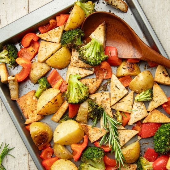 Tofu Sheet Pan Dinner