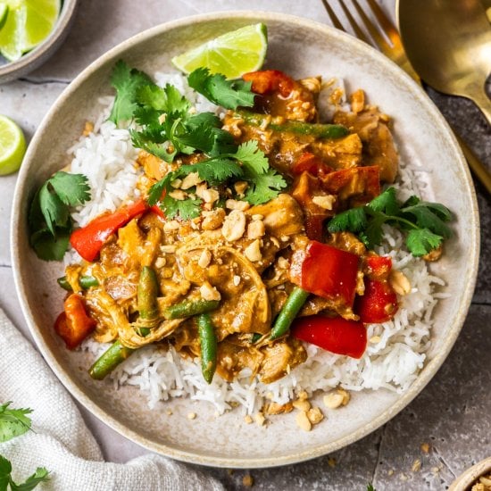 Slow Cooker Satay Chicken