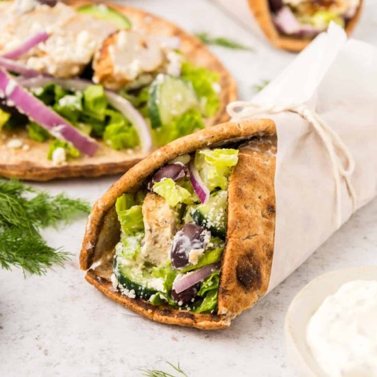 Greek Chicken Gyros
