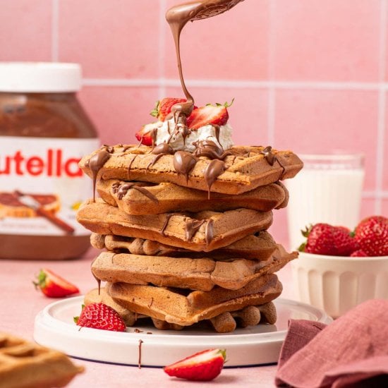 Nutella Waffles – Breakfast Recipe
