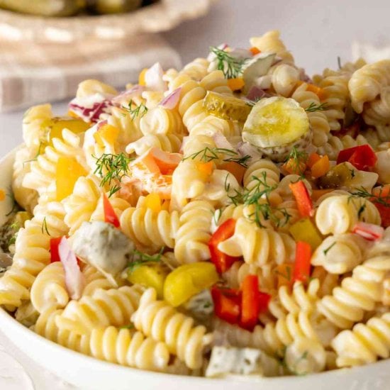 Dill Pickle Pasta Salad
