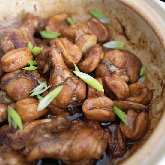 Braised chicken with Abalone