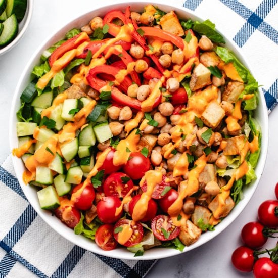 Roasted Potato Chickpea Buddha Bowl