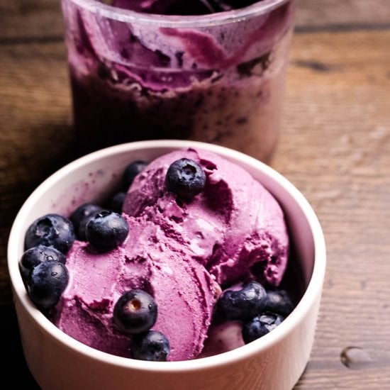 Ninja Creami Blueberry Ice Cream