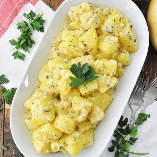 Creamy GARLIC Potatoes