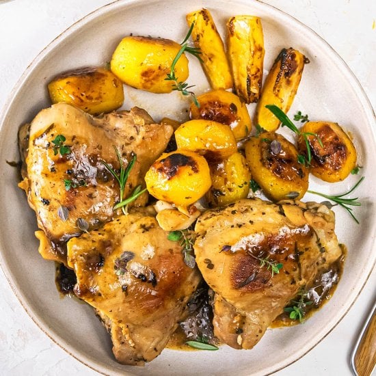 Greek Lemon Chicken Thighs