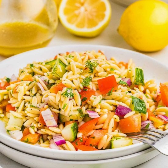 Lemon Orzo Pasta Salad